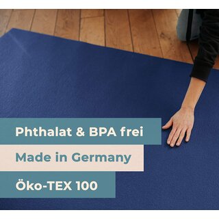 Krabbelunterlage SanoSoft XXL made in Germany - Öko-Tex 100 180x180cm Blau