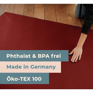 Krabbelunterlage SanoSoft XXL made in Germany - ko-Tex 100 180x320cm Rot