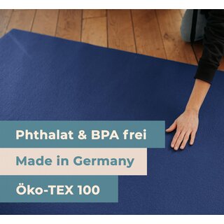 Outdoor Krabbelmatte Krabbelunterlage SanoSoft made in Germany - ko-Tex 100 120x120 cm Blau