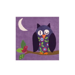 Arte Espina Teppich Joy 4049 Violett Owl 130cm x 130cm ECKIG