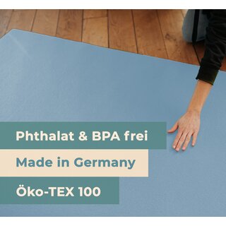 Sanosoft Krabbelmatte ?  Made in Germany, ko-Tex Anti-Rutsch Krabbelunterlage: grte Auswahl an Farben und Gren - 160cm X 240cm Hellblau